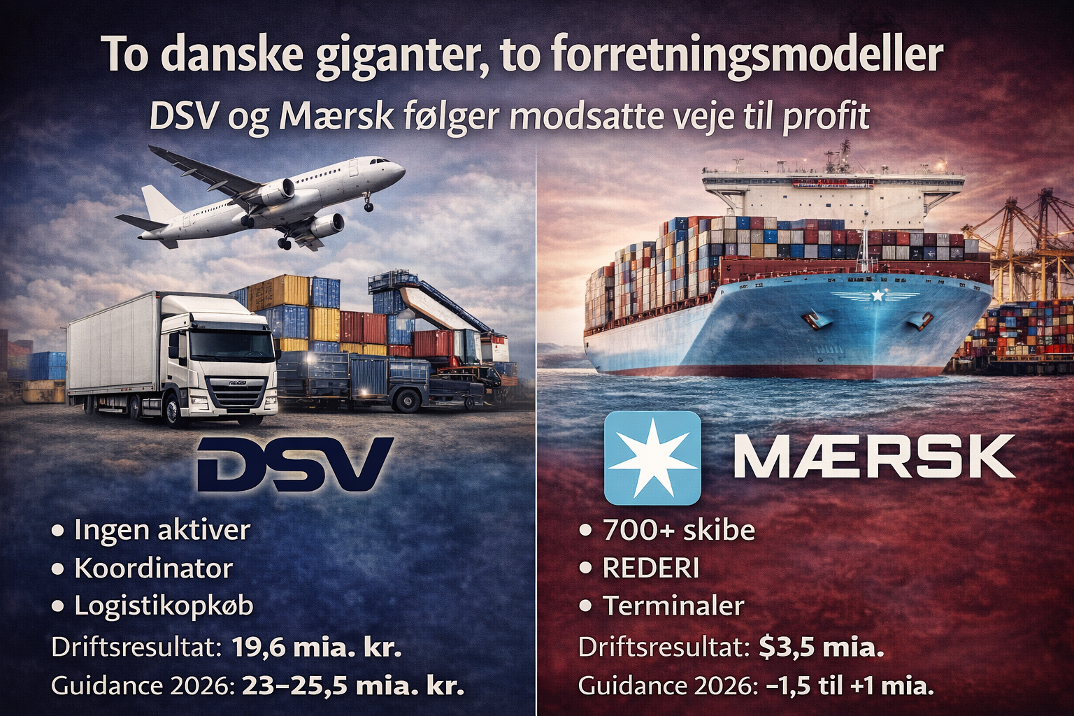 To danske giganter, én regnskabsuge